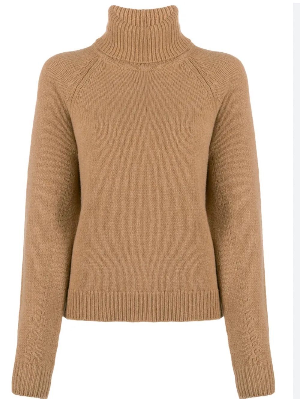 FILIPPA K KATHLEEN SWEATER TURTLENECK WOOL CASHMERE TAN LARGE